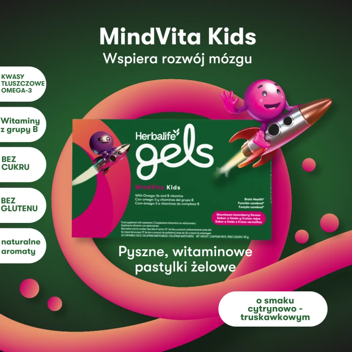 Herbalife Gels dla Dzieci - Żelowe Pastylki o Smaku Truskawkowym.png