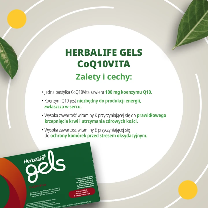Herbalife Gels CoQ10VITA Opakowanie i opis suplementu.png